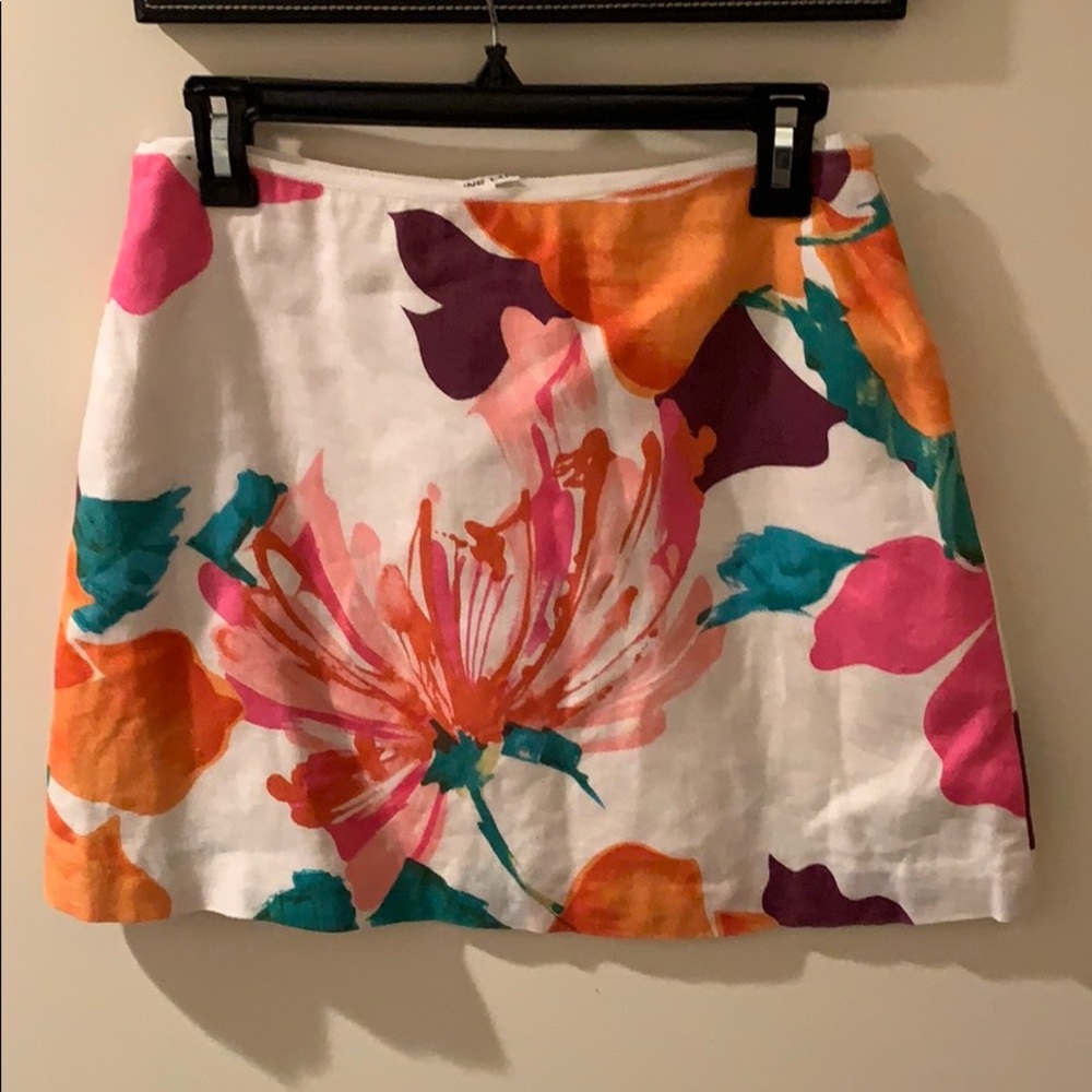 Vivienne Tam Floral Mini Skirt - White, Pink, Orange, Green, Purple